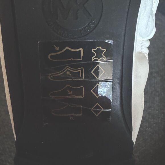 Michael Kors Women's City Ballet Leather/Patent Nude Black Flats Size‎ 6M - Picture 4 of 5